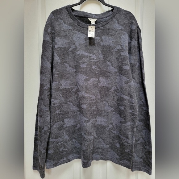 Aeropostale Men's Gray Camov Termal Long Sleeve Shirt Plus Size 2x NWT - Picture 1 of 3